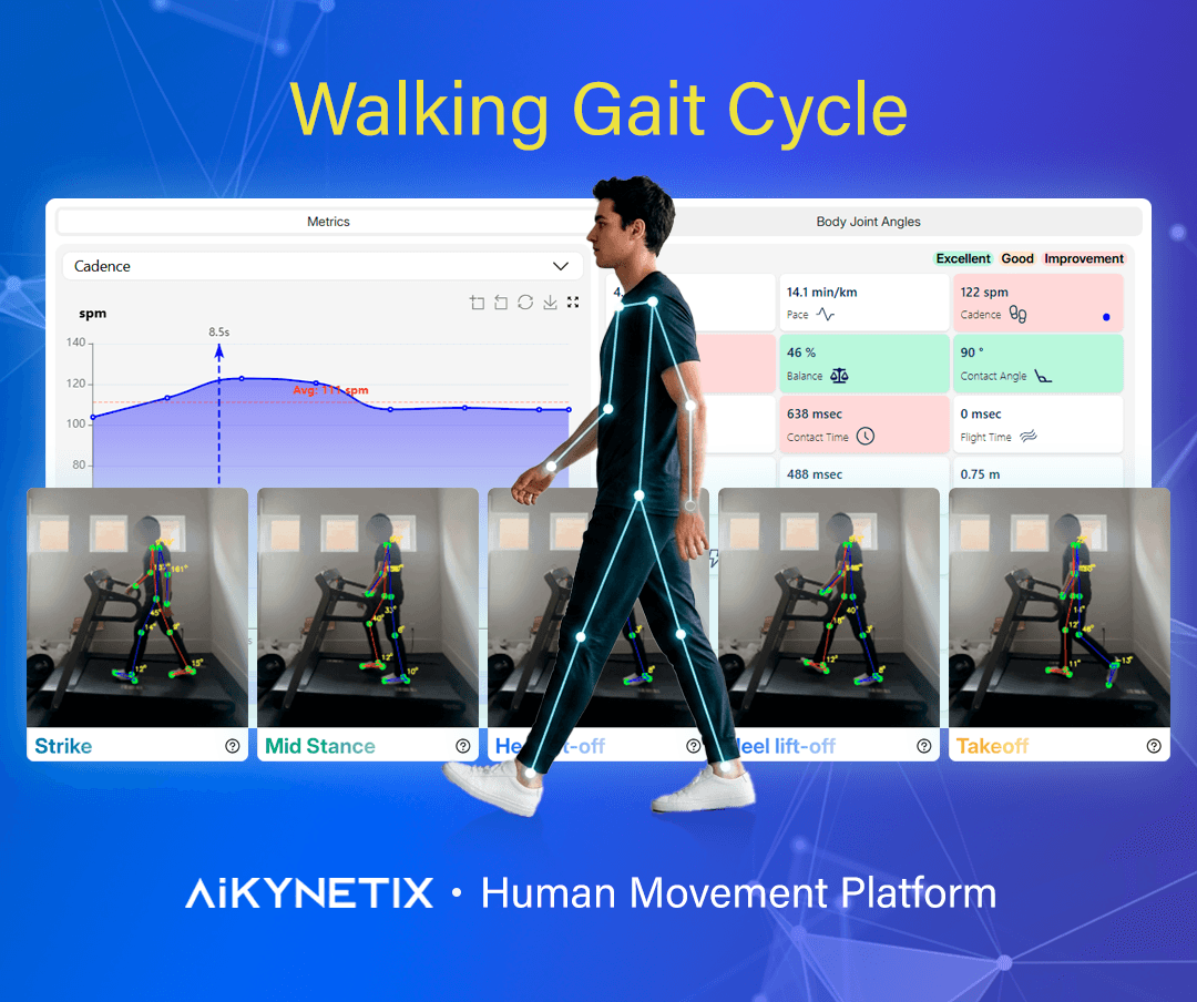 The Walking Gait Cycle: How AiKYNETIX Microanalyses Human Movement