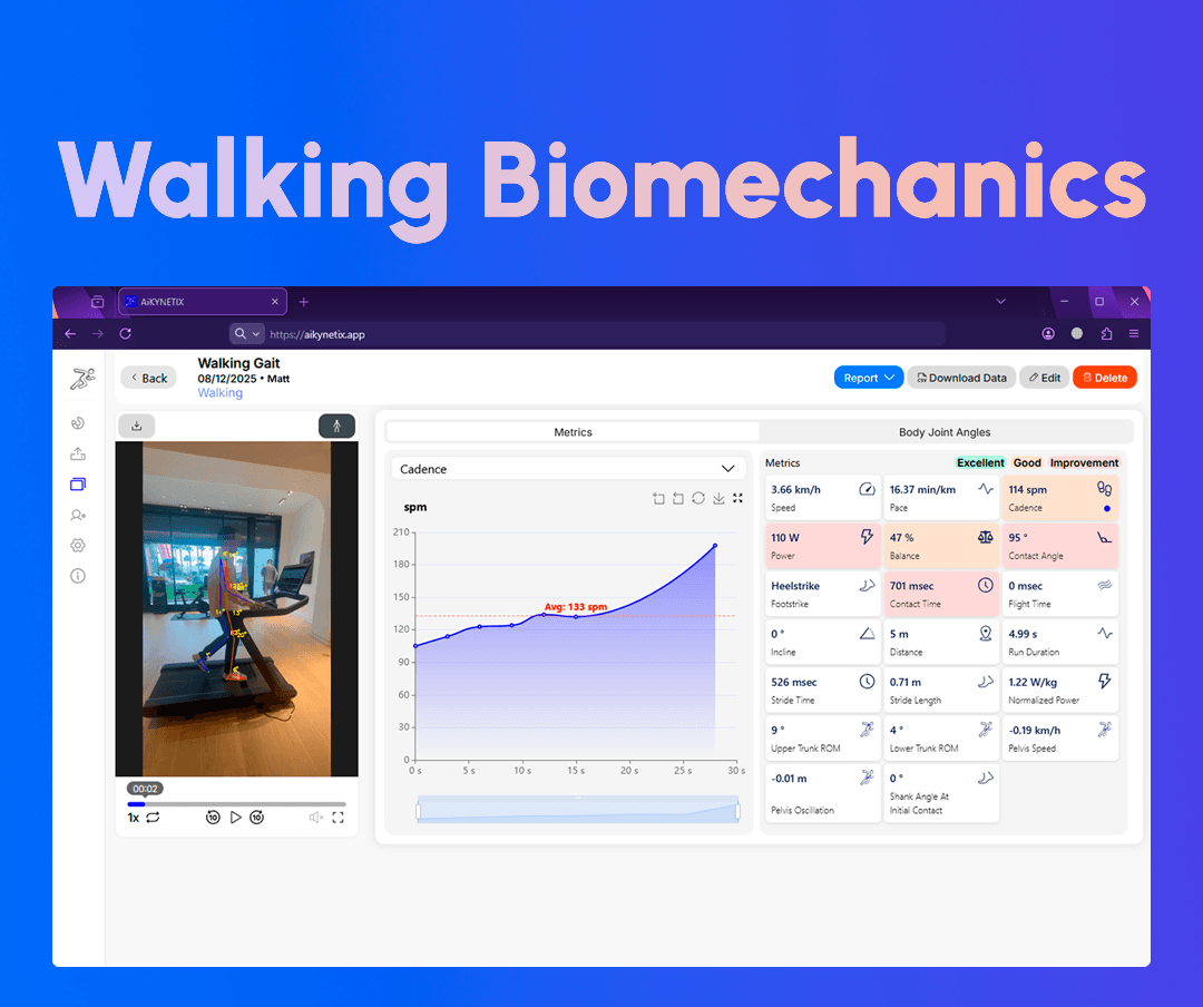 Walking, Quantified: Practical Gait Insights with the AiKYNETIX Web Platform